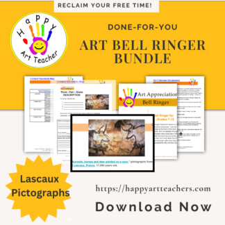 Done-for-you full semester bell ringer bundle of art history / art appreciation lesson for high school or middle school.